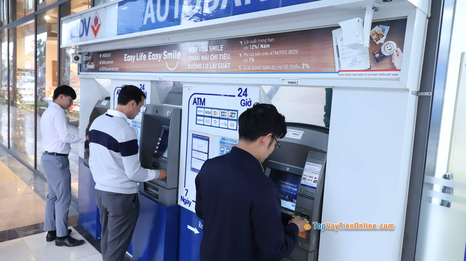Hạn mức rút tiền ATM BIDV